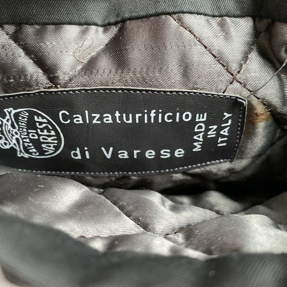 CALZATURIFICIO DI VARESE Womens Black Leather and Nylon Winter Boots Size 5 - Picture 8 of 11